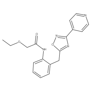 2-ethoxy-N-(2-((3-(pyridin-4-yl)-1,2,4-oxadiazol-5-yl)methyl)phenyl)acetamide结构式