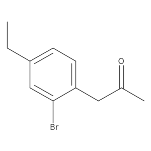 1-(2-Bromo-4-ethylphenyl)propan-2-one结构式