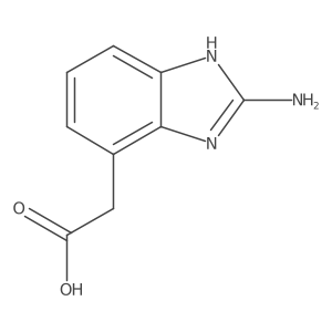 2-(2-amino-1H-1,3-benzodiazol-4-yl)acetic acid结构式