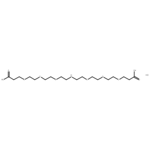 Nh-bis(peg3-acid) hydrochloride salt结构式