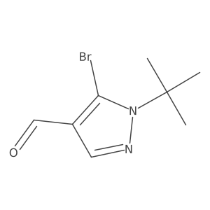 5-Bromo-1-tert-butyl-1h-pyrazole-4-carbaldehyde Structure