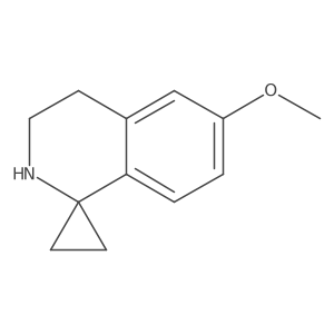 6'-Methoxy-3',4'-dihydro-2'H-spiro[cyclopropane-1,1'-isoquinoline]结构式