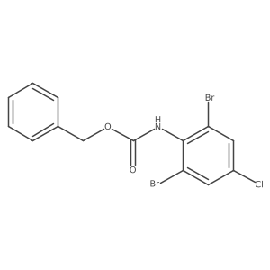 benzyl N-(2,6-dibromo-4-chlorophenyl)carbamate Structure