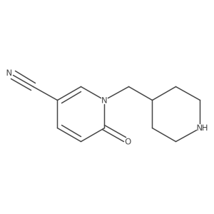 6-Oxo-1-[(piperidin-4-yl)methyl]-1,6-dihydropyridine-3-carbonitrile Structure