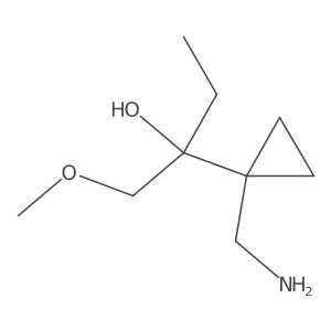 2-[1-(Aminomethyl)cyclopropyl]-1-methoxybutan-2-ol Structure