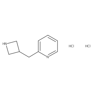 2-(Azetidin-3-ylmethyl)pyridine dihydrochloride结构式