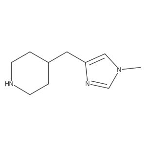 4-[(1-methyl-1H-imidazol-4-yl)methyl]piperidine Structure