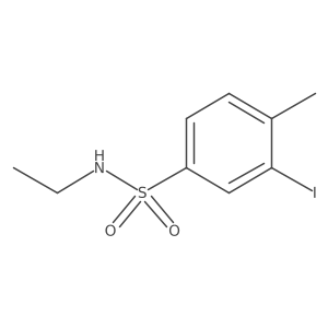 N-ethyl-3-iodo-4-methylbenzene-1-sulfonamide Structure