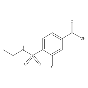3-Chloro-4-(ethylsulfamoyl)benzoic acid Structure
