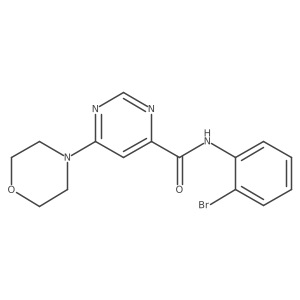 N-(2-bromophenyl)-6-morpholinopyrimidine-4-carboxamide结构式