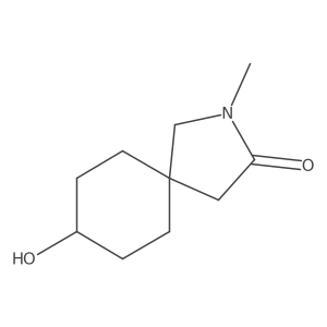 8-Hydroxy-2-methyl-2-azaspiro[4.5]decan-3-one Structure