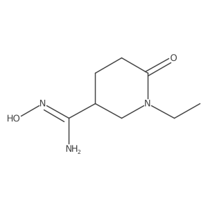 1-Ethyl-N'-hydroxy-6-oxopiperidine-3-carboximidamide Structure