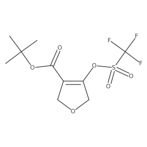 Tert-butyl 4-(trifluoromethanesulfonyloxy)-2,5-dihydrofuran-3-carboxylate Structure