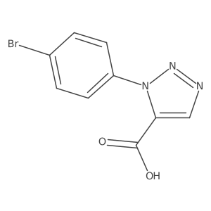 1-(4-bromophenyl)-1H-1,2,3-triazole-5-carboxylic acid结构式