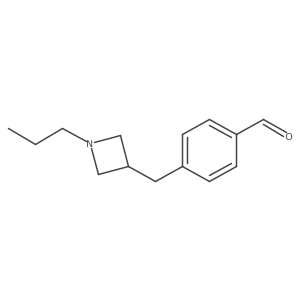 4-[(1-Propyl-3-azetidinyl)methyl]benzaldehyde Structure