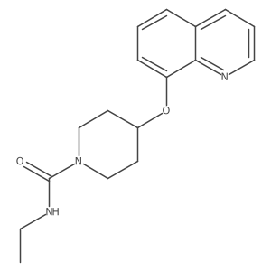 N-ethyl-4-(quinolin-8-yloxy)piperidine-1-carboxamide Structure