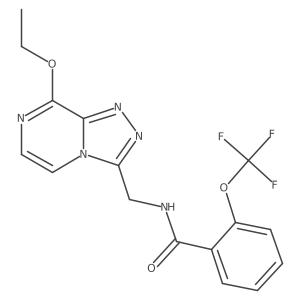 N-((8-ethoxy-[1,2,4]triazolo[4,3-a]pyrazin-3-yl)methyl)-2-(trifluoromethoxy)benzamide结构式