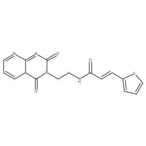 (Z)-N-[2-(2,4-dioxo-4aH-pyrido[2,3-d]pyrimidin-3-yl)ethyl]-3-thiophen-2-ylprop-2-enamide Structure