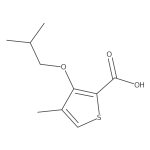 3-Isobutoxy-4-methylthiophene-2-carboxylic acid Structure