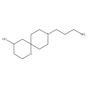 9-(3-Aminopropyl)-1-oxa-9-azaspiro[5.5]undecan-4-ol结构式