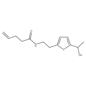 N-{2-[5-(1-hydroxyethyl)thiophen-2-yl]ethyl}pent-4-enamide Structure