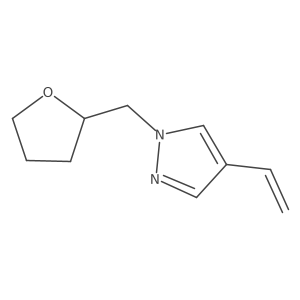 4-ethenyl-1-[(oxolan-2-yl)methyl]-1H-pyrazole Structure