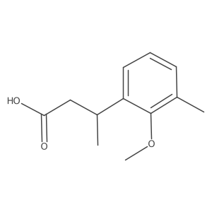 3-(2-Methoxy-3-methylphenyl)butanoic acid结构式