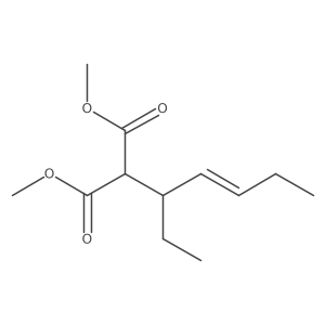 Dimethyl [(3S)-hept-4-en-3-yl]propanedioate Structure