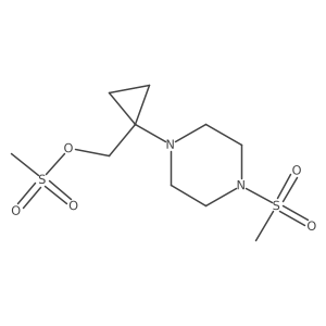 (1-(4-(Methylsulfonyl)piperazin-1-yl)cyclopropyl)methyl methanesulfonate Structure