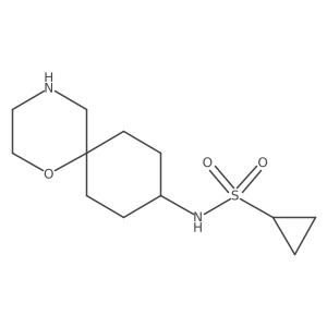 N-{1-oxa-4-azaspiro[5.5]undecan-9-yl}cyclopropanesulfonamide结构式
