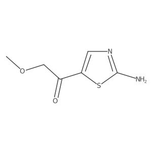 1-(2-Amino-1,3-thiazol-5-yl)-2-methoxyethan-1-one结构式