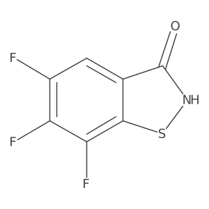 5,6,7-Trifluoro-2,3-dihydro-1,2-benzothiazol-3-one Structure