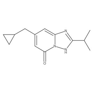 7-(Cyclopropylmethyl)-2-(propan-2-yl)-[1,2,4]triazolo[1,5-a]pyridin-5-ol结构式