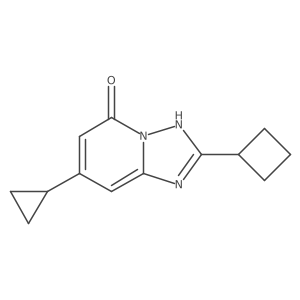 2-Cyclobutyl-7-cyclopropyl-[1,2,4]triazolo[1,5-a]pyridin-5-ol结构式