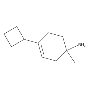 4-Cyclobutyl-1-methylcyclohex-3-en-1-amine结构式