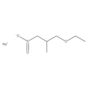 Sodium 3-ethoxy-2-methylpropane-1-sulfinate Structure
