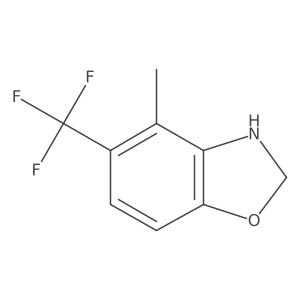 4-Methyl-5-(trifluoromethyl)-2,3-dihydro-1,3-benzoxazole结构式