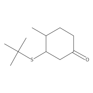 3-(Tert-butylsulfanyl)-4-methylcyclohexan-1-one Structure