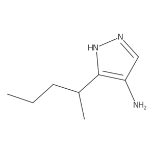 3-(pentan-2-yl)-1H-pyrazol-4-amine结构式