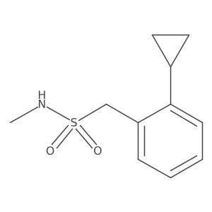 1-(2-cyclopropylphenyl)-N-methylmethanesulfonamide结构式