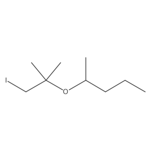 2-[(1-Iodo-2-methylpropan-2-yl)oxy]pentane结构式