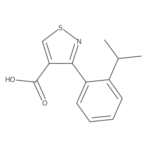 3-[2-(Propan-2-yl)phenyl]-1,2-thiazole-4-carboxylic acid结构式