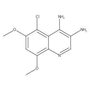 5-Chloro-6,8-dimethoxyquinoline-3,4-diamine结构式