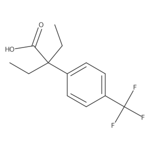 2-Ethyl-2-[4-(trifluoromethyl)phenyl]butanoic acid Structure