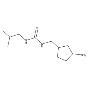 1-[(3-Aminocyclopentyl)methyl]-3-(2-methylpropyl)urea结构式