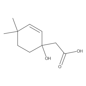 2-(1-Hydroxy-4,4-dimethylcyclohex-2-en-1-yl)acetic acid结构式