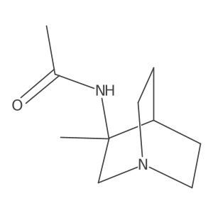 3-Methyl-3-acetaminoquinuclidine结构式