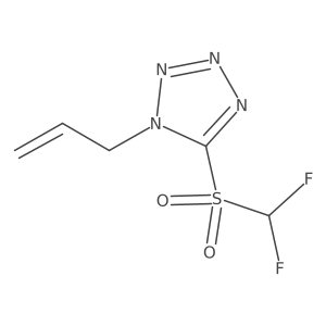 5-difluoromethanesulfonyl-1-(prop-2-en-1-yl)-1H-1,2,3,4-tetrazole结构式