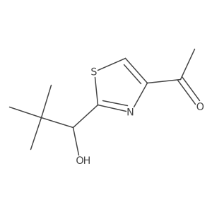 1-[2-(1-Hydroxy-2,2-dimethylpropyl)-1,3-thiazol-4-yl]ethan-1-one结构式