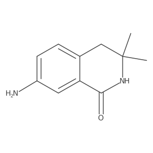 7-Amino-3,3-dimethyl-3,4-dihydroisoquinolin-1(2H)-one结构式